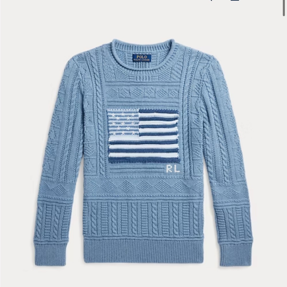 Boys XL American flag sweater